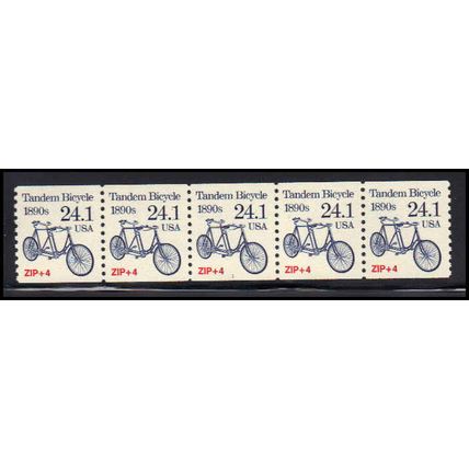 2266 24.1c Tandem Bicycle Very Fine MNH Dry Gum PNC 1/5 X1300