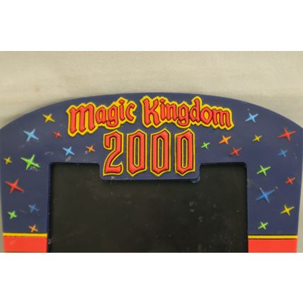 Vintage Walt Disney World Magic Kingdom 2000 Vinyl Magnet Picture Frame