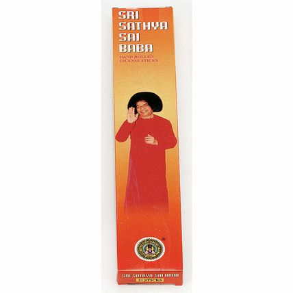 Sri Sathya Sai Baba, 21 Hand Rolled Incense Sticks, Mysore Sugandhi Dhoop India