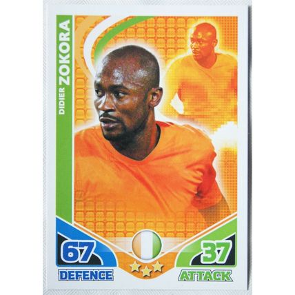 2010 Topps Match Attax World Cup Trading Card - Ivory Coast, Didier Zokora