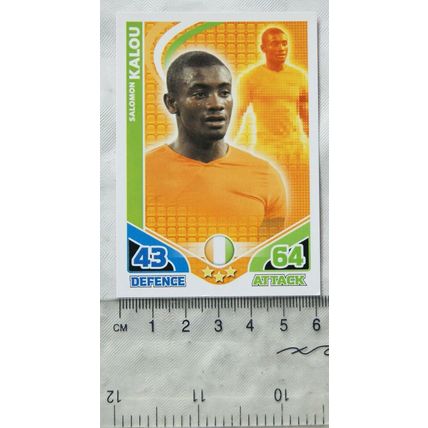 2010 Topps Match Attax World Cup Trading Card - Ivory Coast, Salomon Kalou