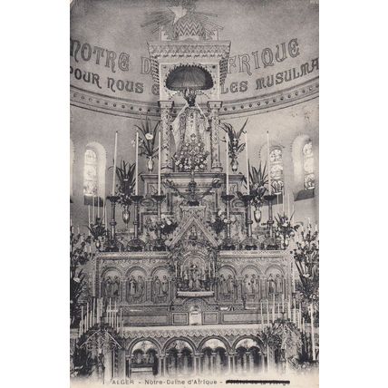 Albert Somme Notre Dame De Brebieres Chapelle Mary Statue Postcard