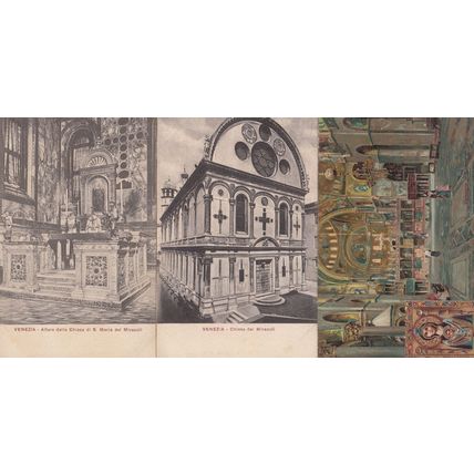 Venezia Altare Della Chiesa Di San Maria Del Maracoli 3x Postcard s
