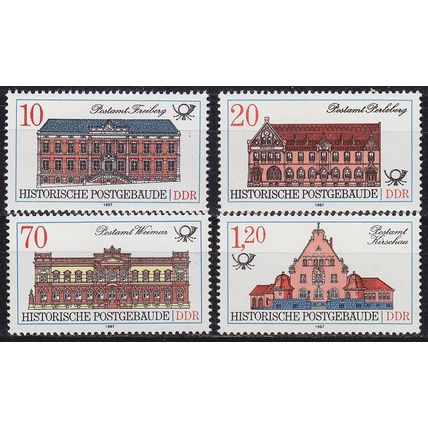 GERMANY DDR [1987] MiNr 3067-70 ( **/mnh ) Bauwerke