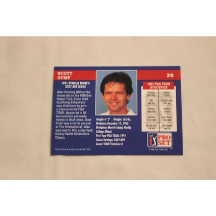 Scott Gump 1992 Pro Set NO. 26
