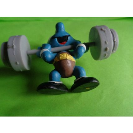 Weight lifter weight lifting smurf complete with weights