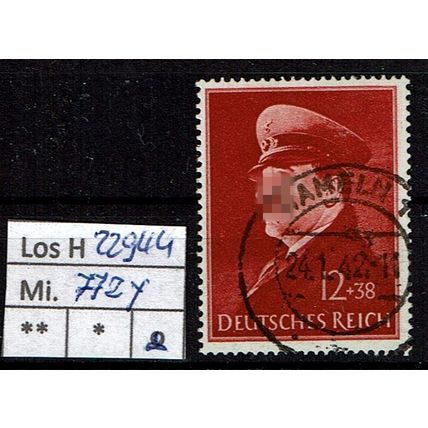 Los H22944: Deutsches Reich Mi. 772 y, gest.