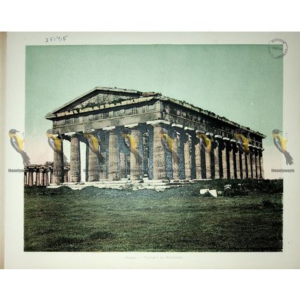 Pesto (Paestum), Temple of Neptune, Italy, Book Illustration (Print), 1899