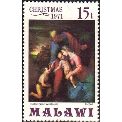 Malawi QEII 1971 Xmas 15t Holy Family Raphael Unmounted Mint MNH SG 405 stamp