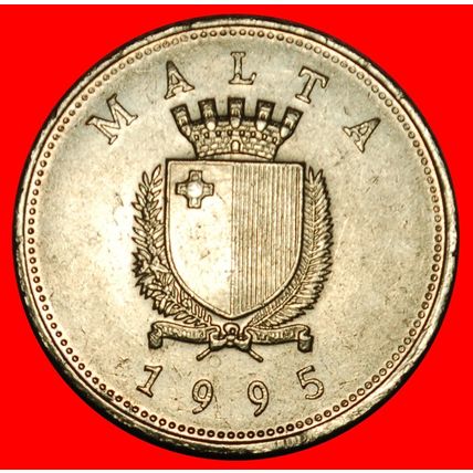 Ⰶ ROSE (1991-2007): MALTA ★ 25 CENTS 1995!★LOW START★NO RESERVE