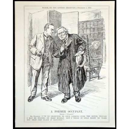 A FORMER OCCUPANT 1923 John Bernard Partridge PUNCH CARTOON PAGE
