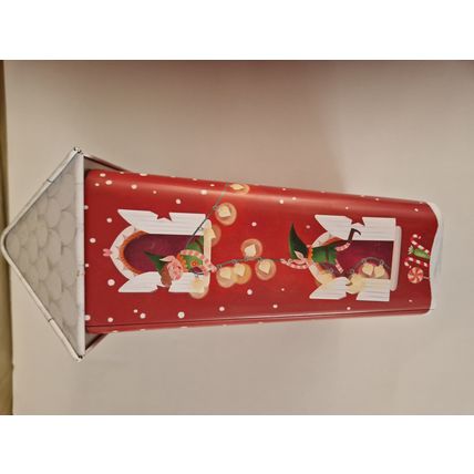 M & S SANTA HOUSE BISCUIT TIN