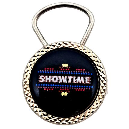 Vtg Showtime Advertising Keychain 1970's - 80's Fob Luggage Purse Backpack HTF