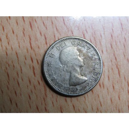 1956 Queen Elizabeth ll 10 Cents Canada Coin