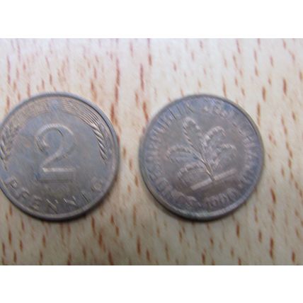 1990g 2 Pfennig Germany Coin