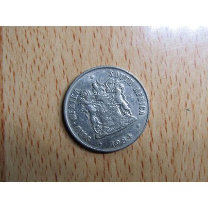 Suid Africa South Africa 1984 20 Cent Coin