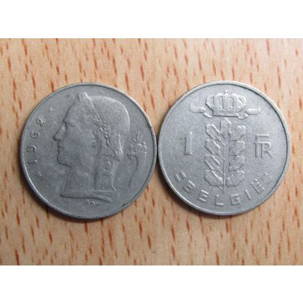 Belgium 1962 1 Frank Belgie (Dutch - Flemish Text) Coin