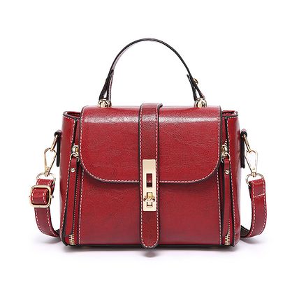 Women Fashion Teenage Girls Crossbody Bag Lightweight Shoulder Bag Red