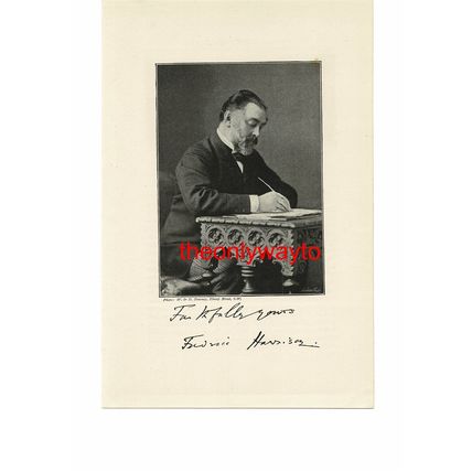 Frederic Harrison, Lawyer & Historian, Book Illustration (Print), 1895