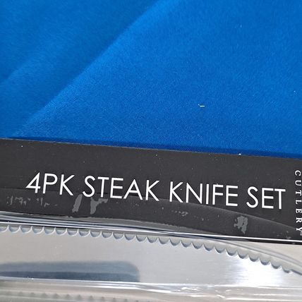 NEW Set 4 Royal Norfolk STEAK KNIVES Stainles Steel Kitchen Knives Cutlery Meat
