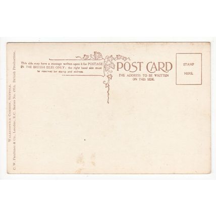 Walberswick Common Art Postcard Suffolk C W Faulkner & Co