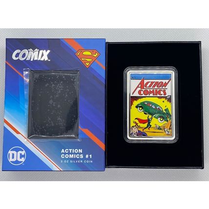 2 Oz Silver Collectible Superman 2023 DC COMIX 1 Action Comics Proof With OGP