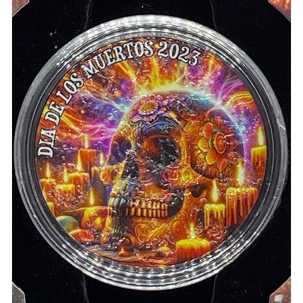1 oz Silver Dia De Los Muertos 2023 Collectible Mintage of 500