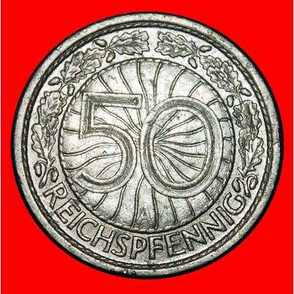Ⰶ EAGLE (1927-1938): GERMANY ★ 50 PFENNIGS 1931A UNCOMMON ★LOW START★NO RESERVE