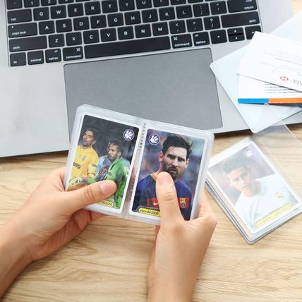 4 Packs 6 Page Wallet Insert Plastic Credit Card Holder Wallet Credit Card Sleev