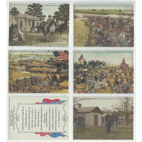 CIVIL WAR ' THE HERITAGE 12 card set ' (1992)