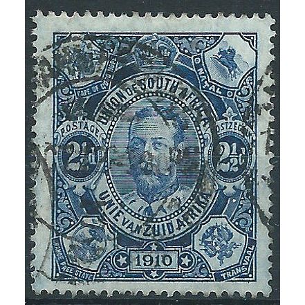 South Africa 1910 SG1 2 1/2d Deep Blue Fine Used....