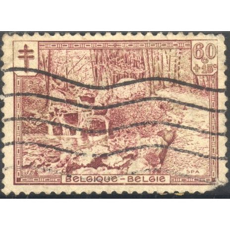Belgium 1929 - SG555 - 60c + 15c lake - Promenade d'Orleans, Spa - used