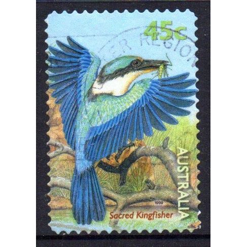 Australia 1999 Small Pond - Sacred Kingfisher 45c s/a Used