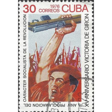 CUBA, Giron Victory, red 1976, 30c
