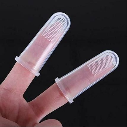 Effective Pet Baby Silicone Finger Toothbrush Dog Oral Hygiene Cleaning Brush