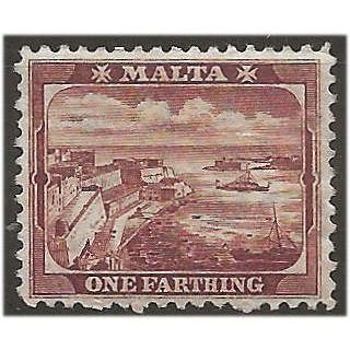 Malta 1889 SG31a 1/4d Red-Brown Mounted Mint .. ..