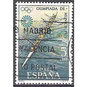 España 1972 Michel 1995 O Cote (2008) 0.20 Euro Jeux Olympiques de Munich Aviron