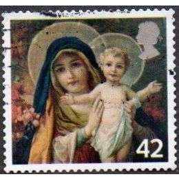 2005 Christmas. Madonna & Child Paintings 42p val. Virgin Mary With Christ. F/U