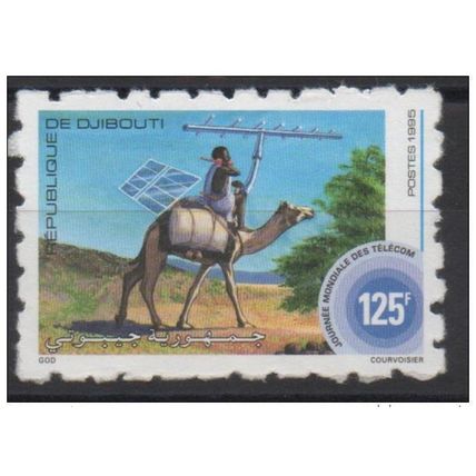 Djibouti 1995 Mi. 613 Imperf for use neuf Journée mondiale Télécom Fauna chameau