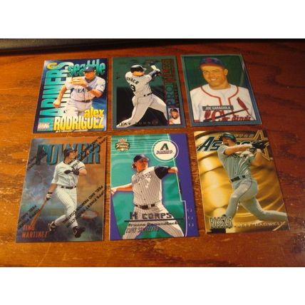 1991-2002, 25-Superstar Insert Cards, RODRIGUEZ/CLEMENS/MATTINGLY, +++