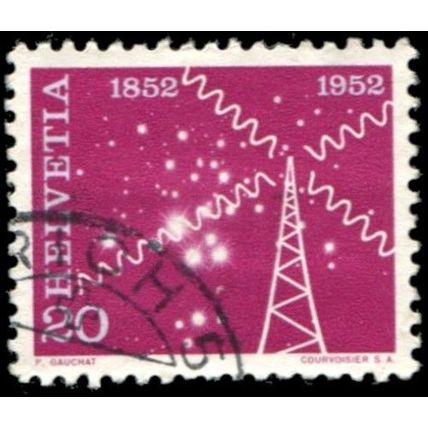 Switzerland 1952 20c Radio Communications FU - SG 534