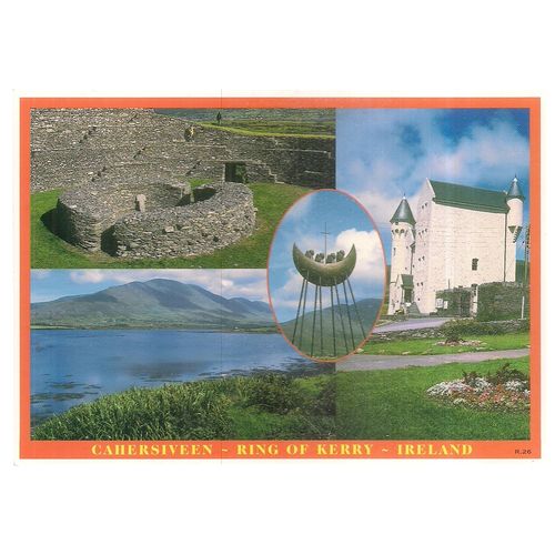 CAHERSIVEEN, RING OF KERRY, IRELAND.. unused postcard =