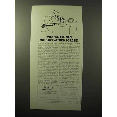 1964 John Hancock Life Insurance Ad - You Can't Lose