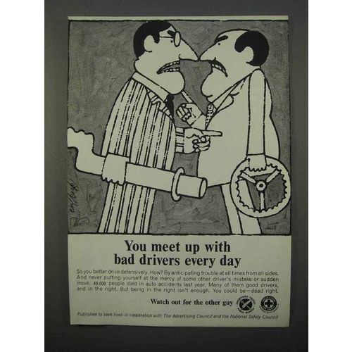 1966 National Safety Council Ad - Meet Bad Drivers