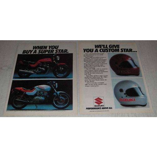 1982 Suzuki GS-550M Katana and GS-1100E Motorcycles Ad