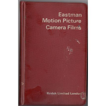 Eastman Motion Picture Camera Films Kodak Book 1969