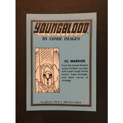 Youngblood trading card #55, excellent condition!