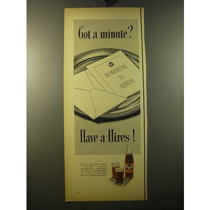 1950 Hires Root Beer Advertisement