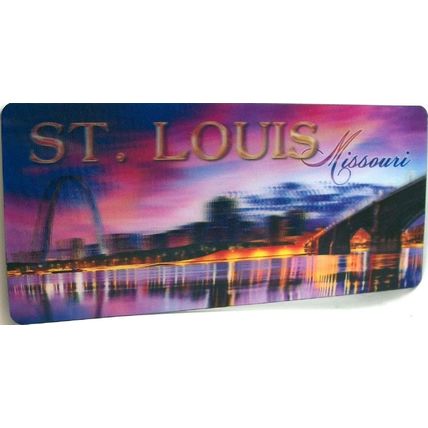 St Louis Missouri Panoramic Jumbo 3D Fridge Magnet