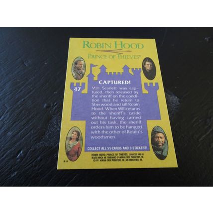 1991 Topps Robin Hood Prince of Thieves Card # 47 Captured! Near Mint (7)